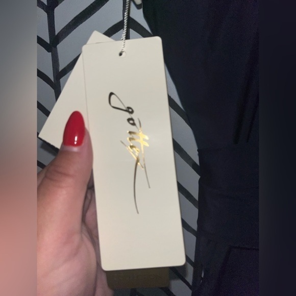 Gottex Black V Neck Ruched One Piece Swimsuit Women's Size 10 - Picture 6 of 6